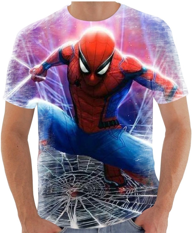 Camiseta Personalizada 100% Poliéster - Homem Aranha - image color