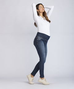 Calça Jeans Gestante Skinny Essential Comfort P/GG Emma Fiorezi
