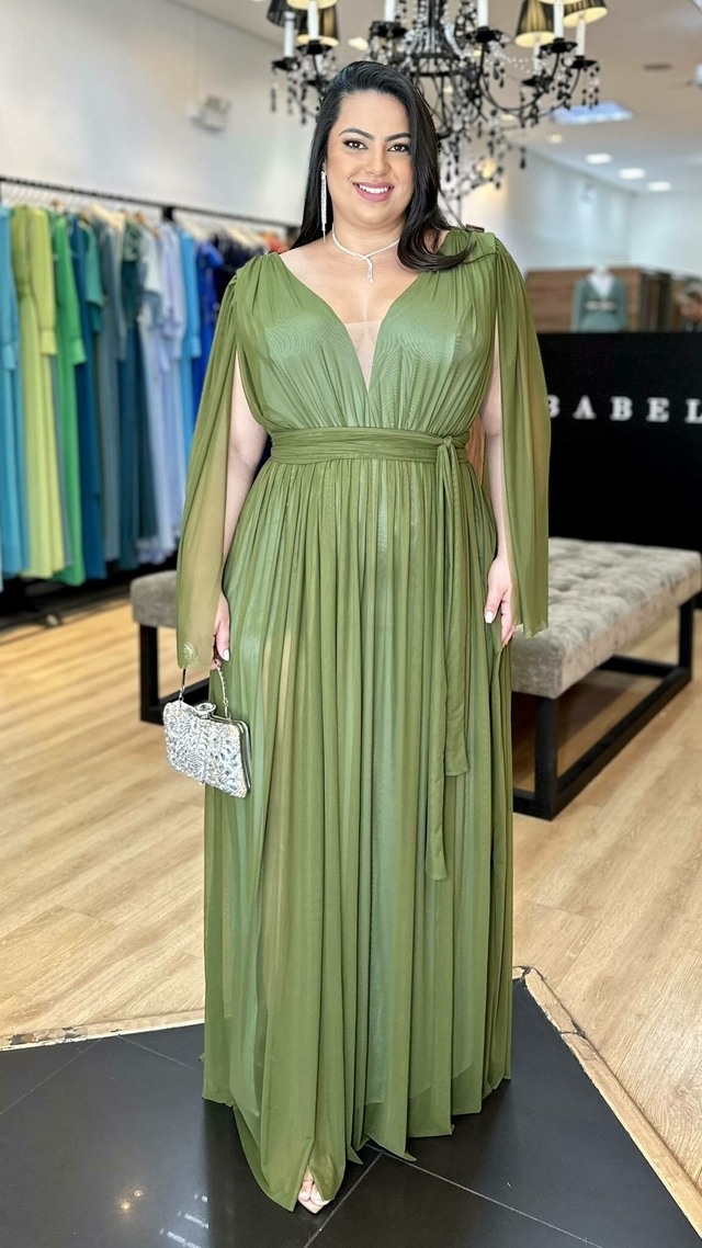 Olive green plus size dress 2025