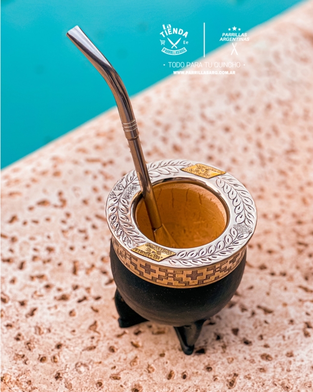 工芸品 CALABAZA IMPERIAL ALPACA CINCELADO BLK CALABAZA IMPERIAL ALPACA CINCELADO BLK