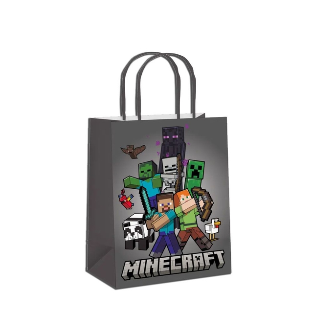 Sacola de Papel Minecraft (P) - UN.