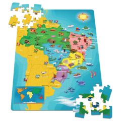 Quebra-cabeça mapa do Brasil