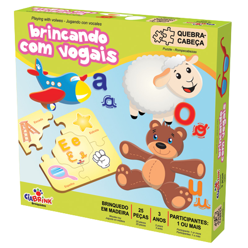 Jogos Educativos Quebra Cabeça Brincando Com As Vogais Crianças