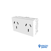 TOMACORRIENTE DOBLE BIPOLAR + TIERRA - JELUZ