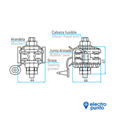 MORSETO ESTANCO PARA ACOMETIDA - CDE - comprar online