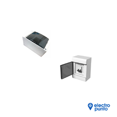 CAJA PARA TERMICA EXTERIOR PVC CON TAPA 2-4 POLOS - GENROD - comprar online