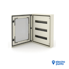 GABINETE ESTANCO METALICO 450x600x100 CALADO 36/48 UNIPOLARES 9960 - GENROD