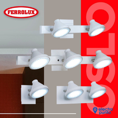 APLIQUE SPOT DE PARED OSLOS 2 LUCES S 216 - FERROLUX - tienda online