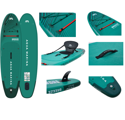 Tabla Paddle Surf Aqua Marina Breeze 9'10” - Verde - All-around Series
