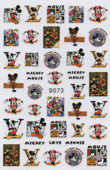 Sticker para uñas - Mickey Louis Vuitton cod.073