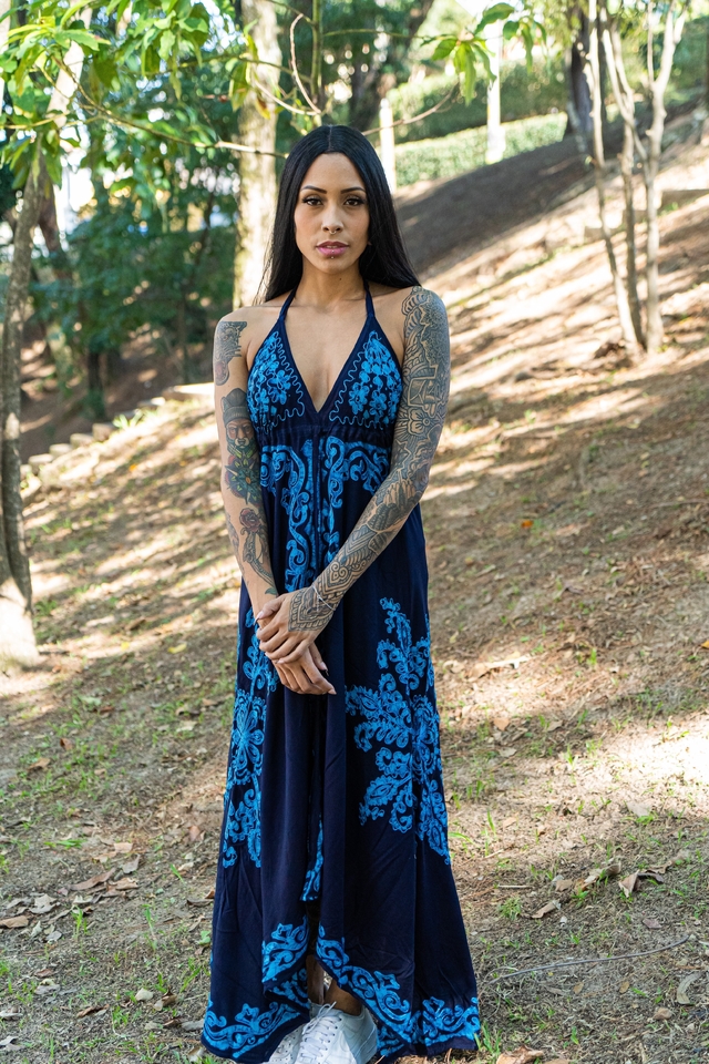 Vestido batik indiano sales