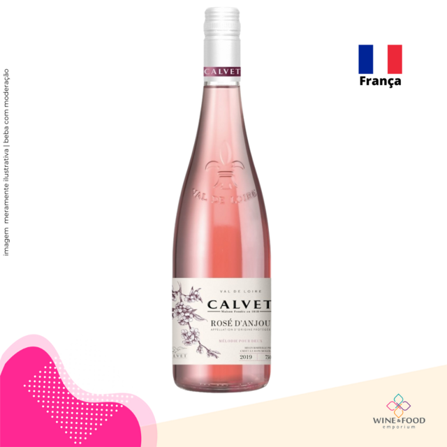 Vinho D\'Anjou Calvet 2021 de Loire Rosé Val 750ml
