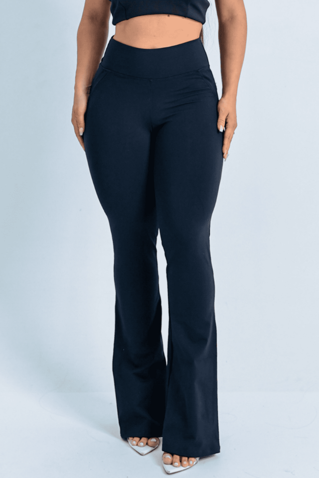 CALCA JEANS SKINNY MODELADORA LEVANTA BUMBUM CINTURA ALTA - PRETO, Atacado Tshirt