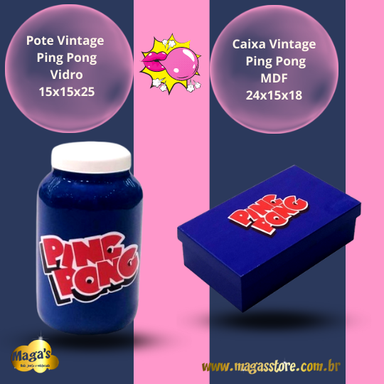 Chiclete Ping Pong - Vitrine Virtual - Maga's Store