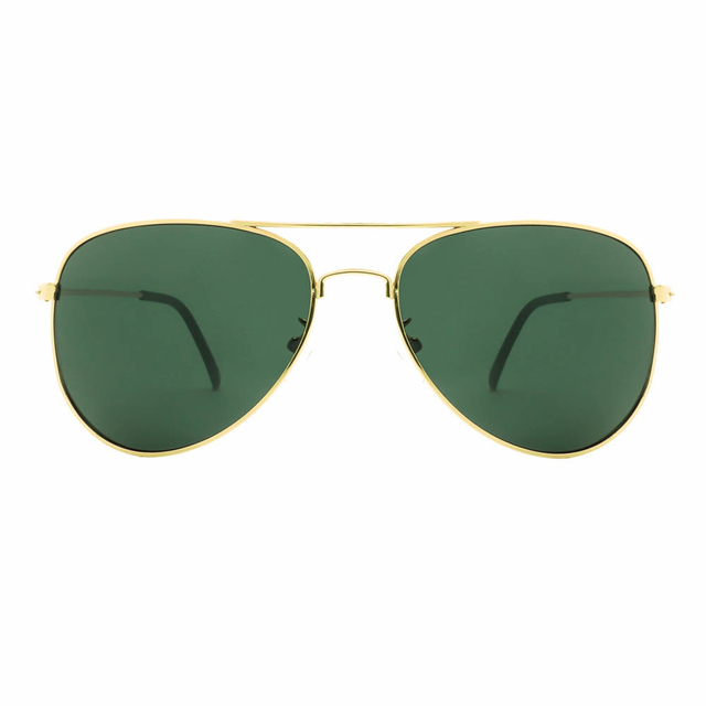 óculos de sol aviador classic g15 dourado