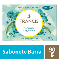 Sabonete Barra Vegetal Orquídea e Quartzo Francis Caixa 90g