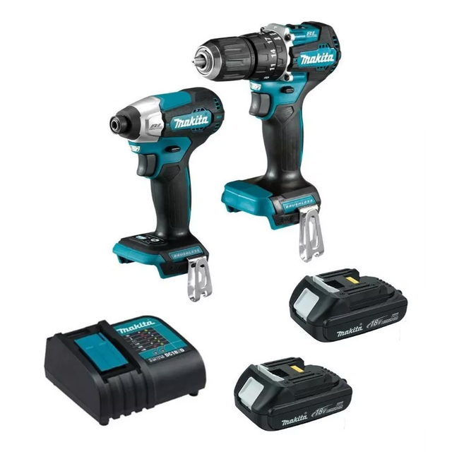 MAKITA Kit Taladro Percutor Atornillador Impac 18v Makita Dlx2414