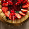 Cheesecake tradicional de frutas vermelhas