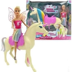 Kiara hada y su unicornio Poppi doll