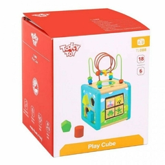 Cubo Multijuegos Prono Piezas Madera Tooky Toy Ft684 en internet