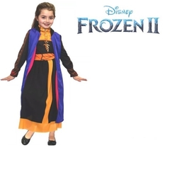 Disfraz Frozen II Anna negro con capa