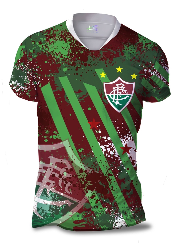 Camisa Camiseta Torcedor Fluminense Personalizada FLU04