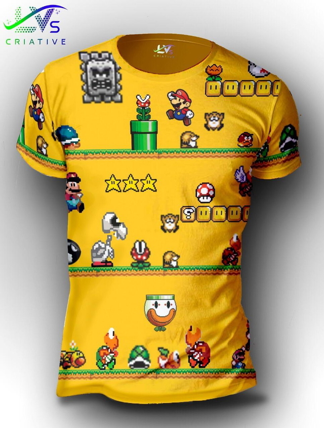 Camiseta Super Mario - Mod 02 - Grow Up