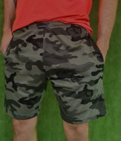 Short outlet camuflado hombre