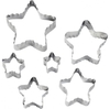 Set de Cortantes x6 para fondant y galletitas - Estrellas