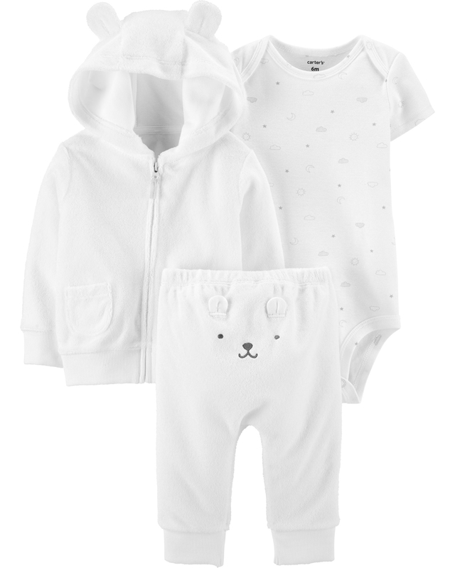 Set de 3 Piezas Blanco