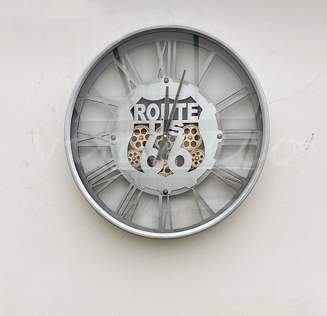 Reloj de pared Route con mov de engranajes 60 cm