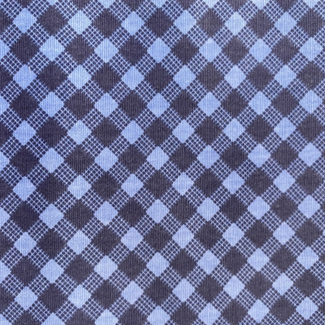 Tecido Tricoline Mini Xadrez Azul (2 mm) - Peripan - 50 x 150 cm -  Artesanalle Tecidos