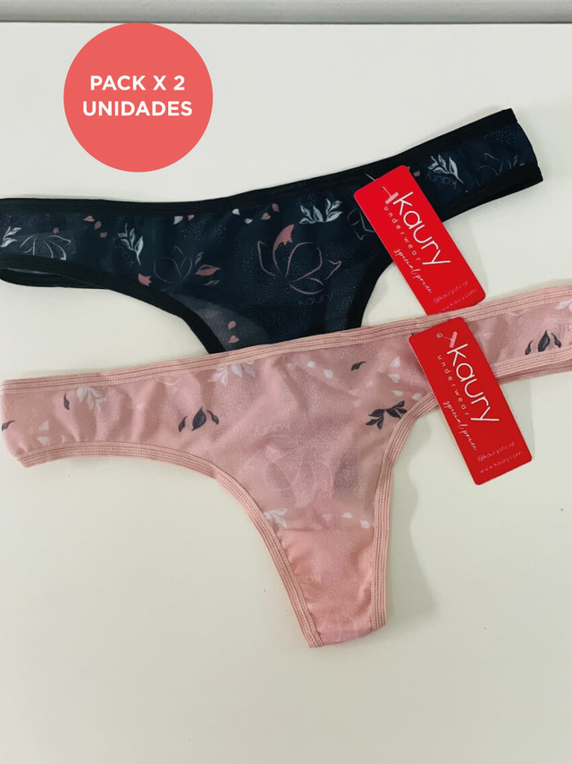 Colaless Kaury Packx2 de Tul Estampado. j34