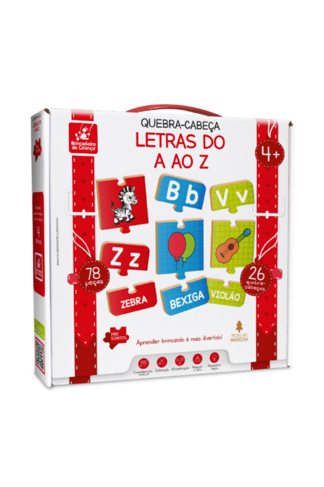 Alfabeto A - Z - Colecao Livro E Quebra Cabeca Dup - LT2 SHOP