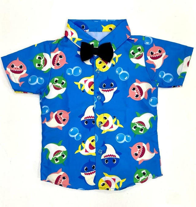 Camisa Baby Shark Andressa Kids Moda Infantil