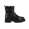 BOTA BIKER PRETA FIVELAS COURO LOUCOS E SANTOS L20265002