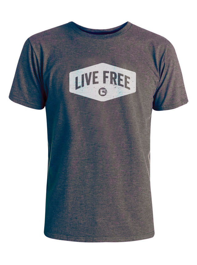 Remera Chicos Free Gris Oscuro Melange