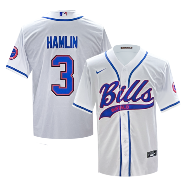 Camiseta Futbol Americano/ Baseball NFL Buffalo Bills Nike Suplente #3  Hamlin - Adulto