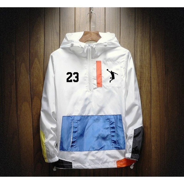 Corta vento branco jordan discount