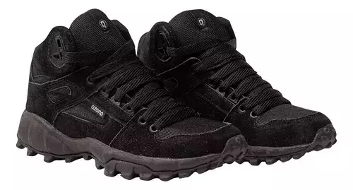 Botas Ozono Trekking Negro Gamuza Elite Store