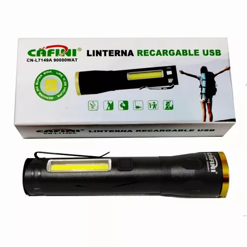 Linterna Tactica Led Cree Bateria Recargable Estuche Plastico Con Zoom