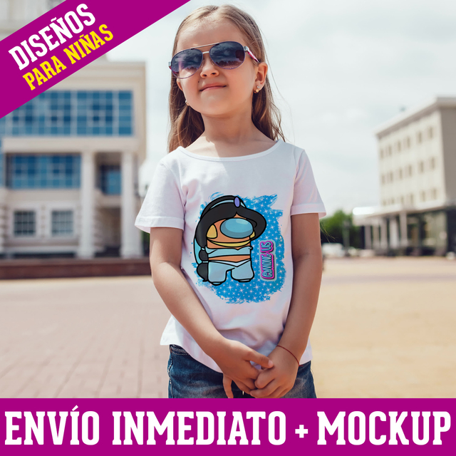 Disenos para Remeras Ninas Among Us Modelo 33