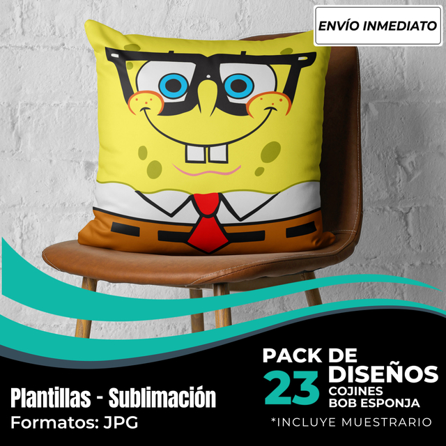 Dise os Cojines Bob Esponja Modelo 101 Digi Card
