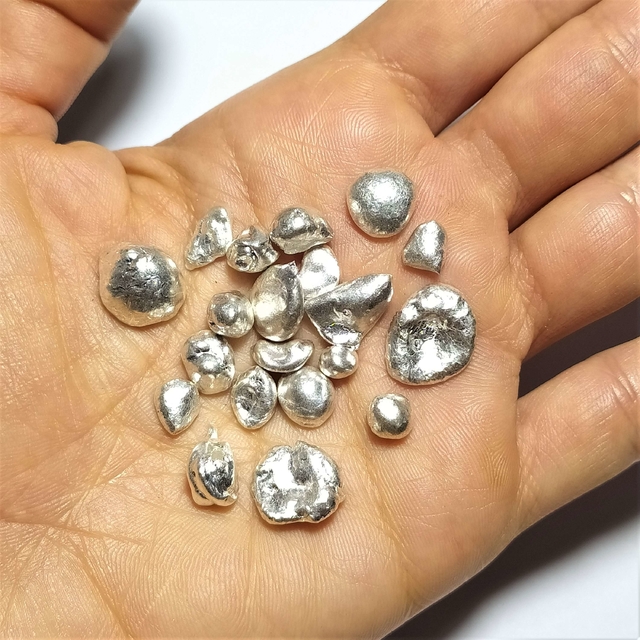 Prata Pura Granulada (Prata 1000) - Magma Minerais