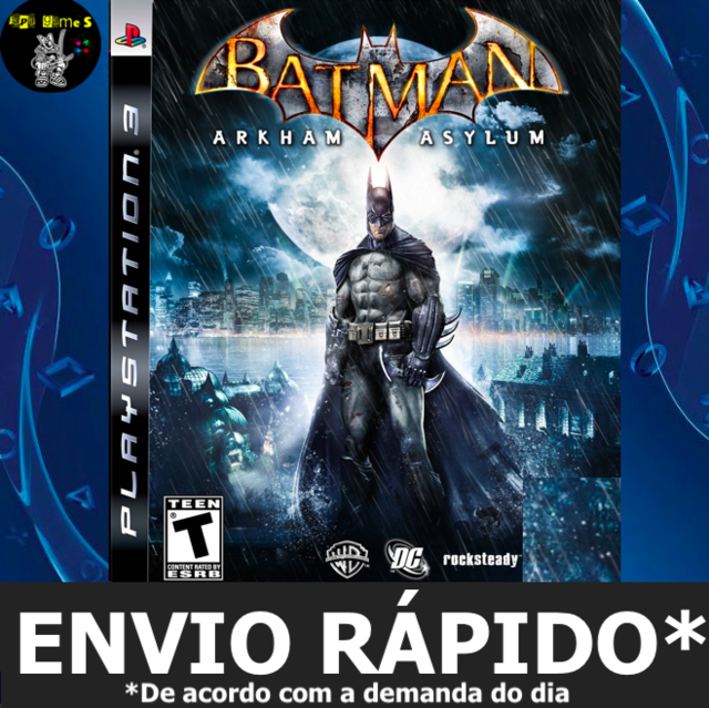 Batman Arkham Asylum Midia Digital Ps3 - WR Games Os melhores jogos estão  aqui!!!!