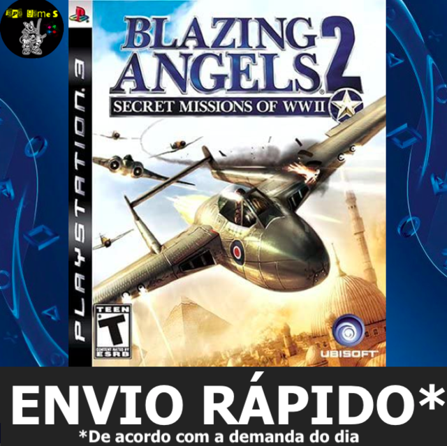 Blazing Angels 2 Secret Missions Jogo Ps3 Mídia Física - PlayStation 3 - #