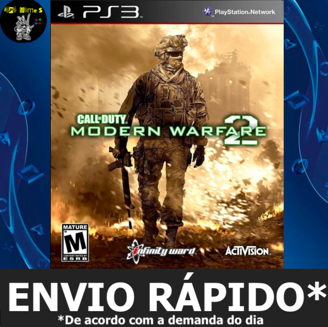 Call Of Duty Modern Warfare 2 Mw2 Ps3 Lacrado Mídia Física