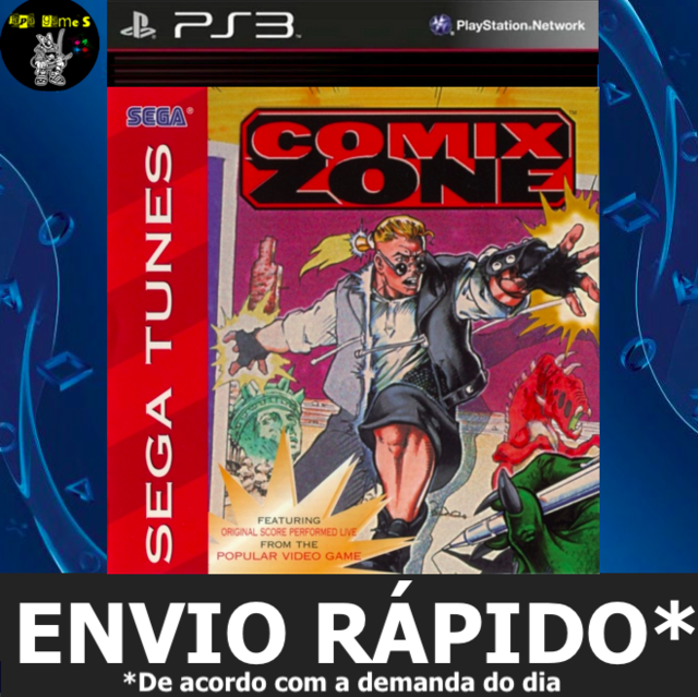 Comix Zone Classico SEGA Jogos Ps3 PSN Digital Playstation 3