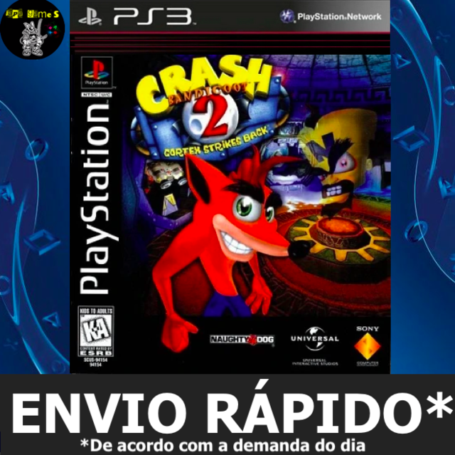 Crash Bandicoot Trilogia 1,2,3 Classico Ps1 Jogos Ps3 PSN Digital  Playstation 3