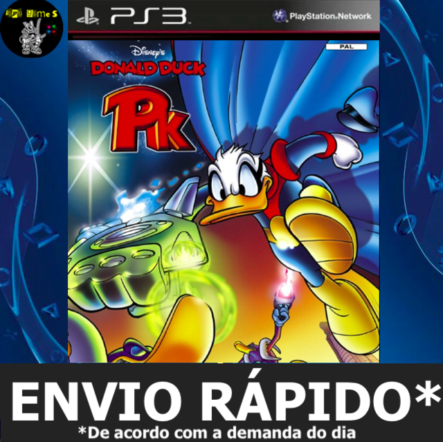 Disney´s Donald Duck Pk Classico Ps2 Jogos Ps3 PSN Digital Playstation 3
